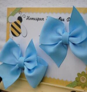 Light Blue Shelby Style Bows