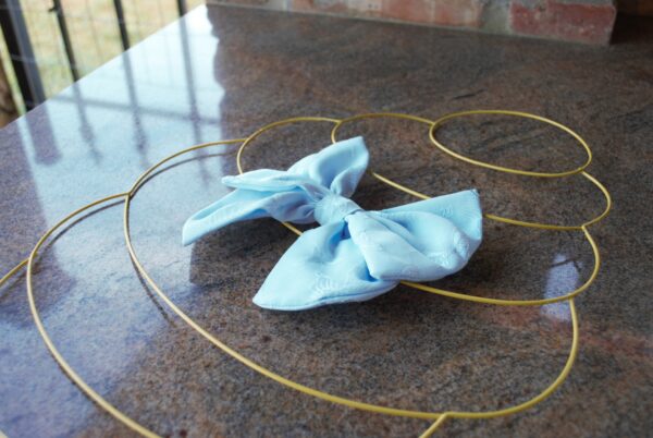 Claire Bow in Pastel Blue Butterflies - Image 3