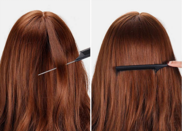 smoothing flyaways with the stinger smoother styling comb