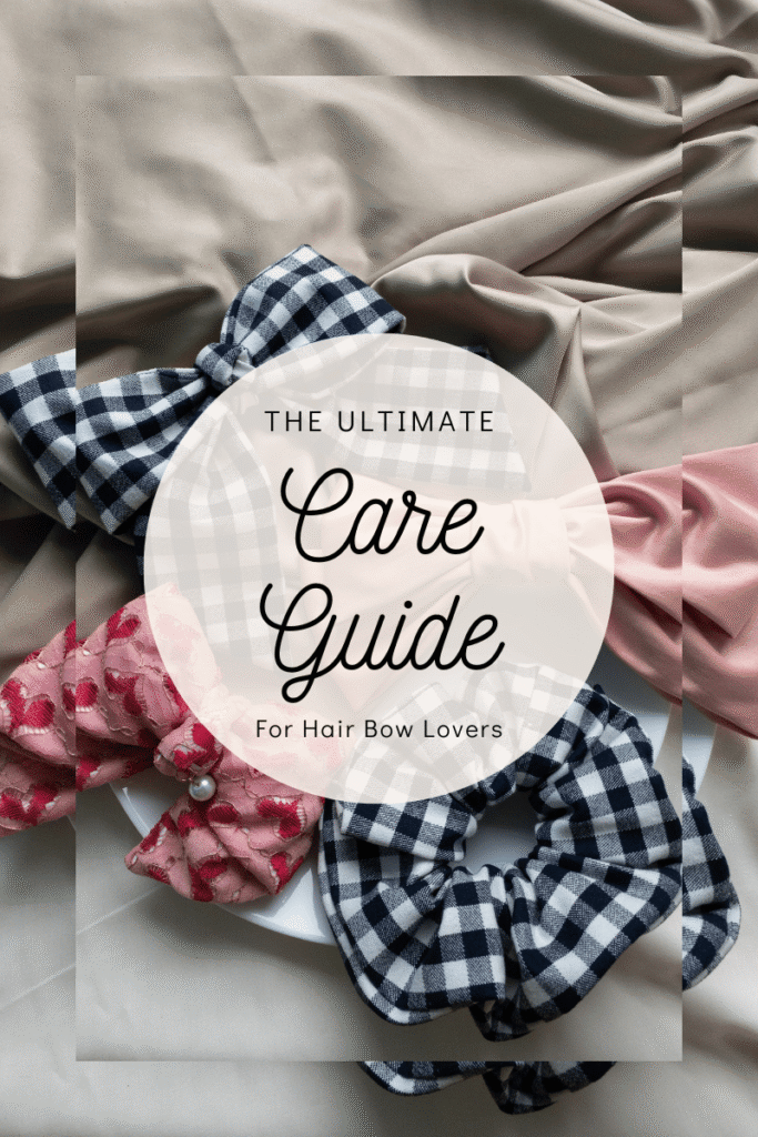 hair bows being reshaped, refreshed and  cared for at home