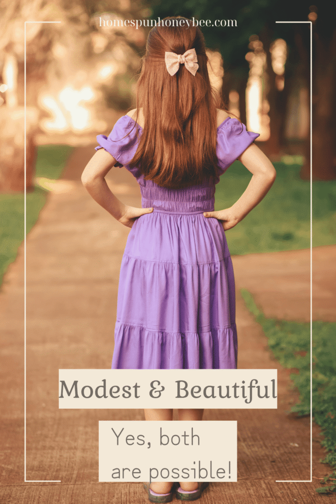 Modest Fashion for Teens & Tweens: Balancing Style & Values 5 Modesty for Teens Pinterest Pin 2 Homespun HoneyBee Designs